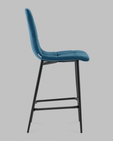 Стул полубарный Stool Group Одди ПБ велюр синий