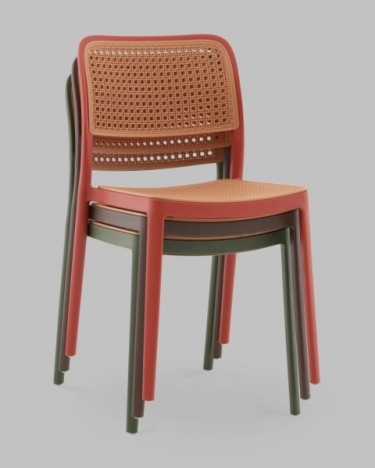 Стул Stool Group Yona пластиковый коричневый