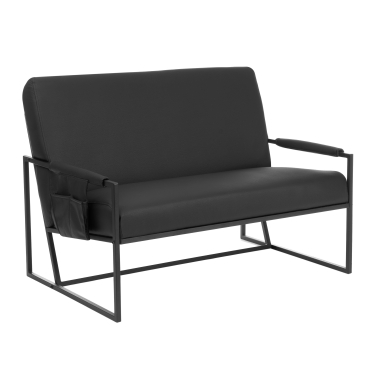 Диван Tetchair Charli LUX Д/Чарли Люкс экокожа , Sharp Черный