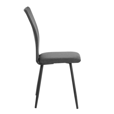 Стул обеденный Tetchair La Rousse NEW, ткань рогожка, темно-серый, F68, 45x55x93 см