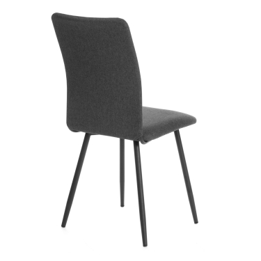 Стул обеденный Tetchair La Rousse NEW, ткань рогожка, темно-серый, F68, 45x55x93 см