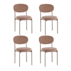 Стул Stool Group Бриф DD велюр капучино каркас капучино муар 4 шт.