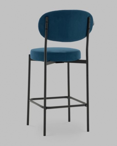 Стул Полубарный Stool Group Бриф DD ПБ велюр синий