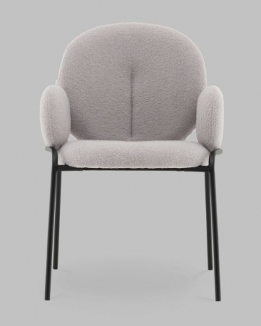 Стул с подлокотниками Stool Group Моллек букле светло-серый