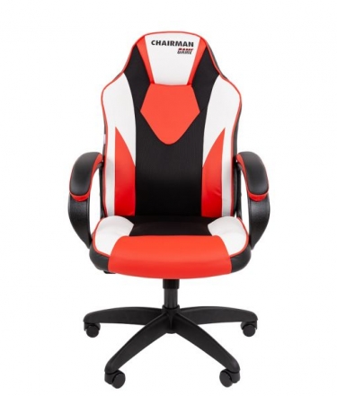 Кресло геймерское Chairman CHAIRMAN GAME 17 черный/красный/белый