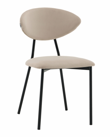 Стул обеденный Stool Group Квинси велюр кремовый