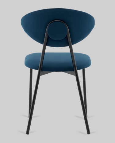 Стул обеденный Stool Group Квинси велюр синий
