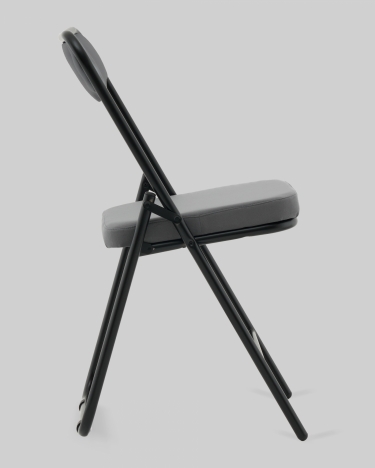 Стул складной Stool Group Джонни велюр велютто темно-серый каркас черный матовый