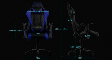 Геймерское кресло ThunderX3 ThunderX3 TGC15 TX3-15B Black