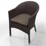 Плетеное кресло Афина-мебель WS2907B Brown