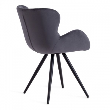 Кресло Tetchair BOEING mod. 9120 / 1 шт. в упаковке металл/вельвет, 42x58x84.5x47см, серый HLR 21/черный