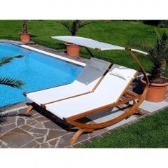 Шезлонг-лежак Афина-мебель Мальта AFM-510C White