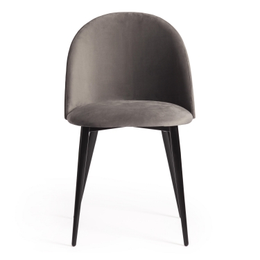 Стул Tetchair MONRO mod. 710 / 1 шт. в упаковке ткань/металл, 56х51х80 см, высота до сиденья 47 см, серый barkhat 26/черный