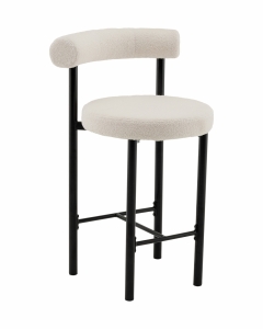 Стул полубарный Stool Group Флорео ПБ букле молочный