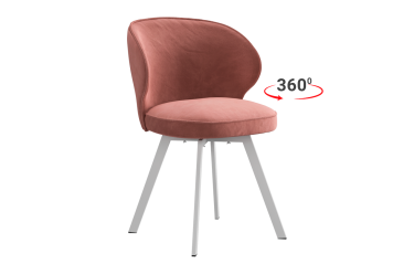 Стул Мебельсон Гудвин Т2П вереск велюр/белый