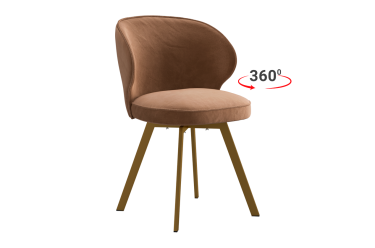 Стул Мебельсон Гудвин Т2П беж велюр/золото