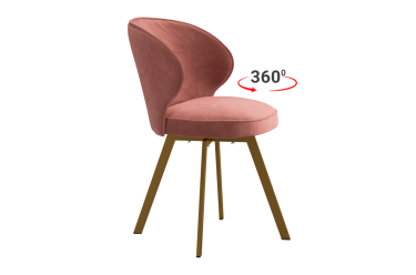 Стул Мебельсон Гудвин Т2П вереск велюр/золото