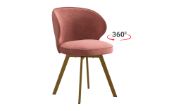 Стул Мебельсон Гудвин Т2П вереск велюр/золото