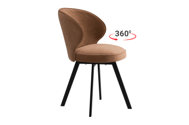 Стул Мебельсон Гудвин Т2П беж велюр/черный