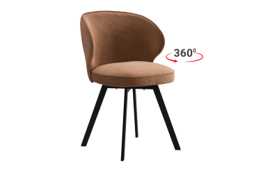 Стул Мебельсон Гудвин Т2П беж велюр/черный