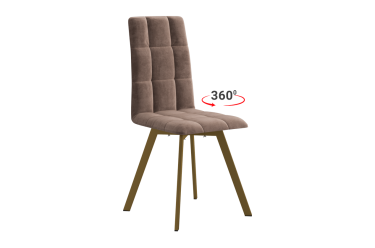 Стул Мебельсон Турин 2 Т2П мокко велюр/золото