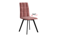 Стул Мебельсон Турин 2 Т2П вереск велюр/черный