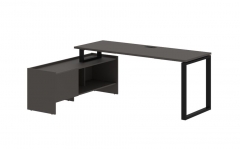 Стол с тумбой Skyland EDIS EQCT 19614 Мокко Черный