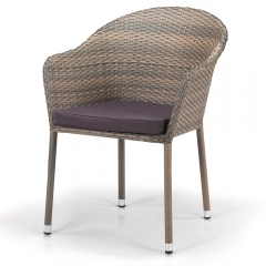 Плетеное кресло Афина-мебель Y375G-W1289 Pale