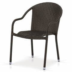 Плетеное кресло из искусственного ротанга Афина-мебель AFM-318A-Brown