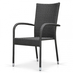 Плетеный стул из искусственного ротанга Афина-мебель AFM-407G grey
