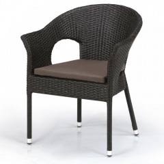Плетеное кресло из искусственного ротанга Афина-мебель Y97B-W53 Brown