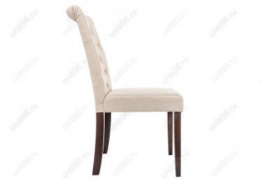 Стул обеденный  Amelia Dark walnut-Fabric cream