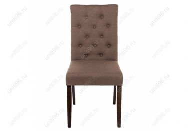 Стул обеденный  Amelia dark Walnut-Fabric brown