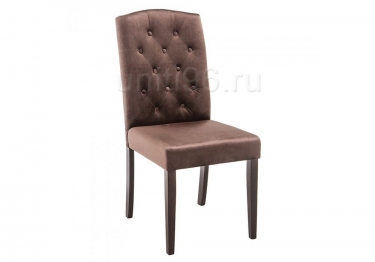 Стул деревянный  Menson Dark walnut-fabric brown