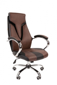 Кресло руководителя CHAIRMAN 901 Черный-коричневый