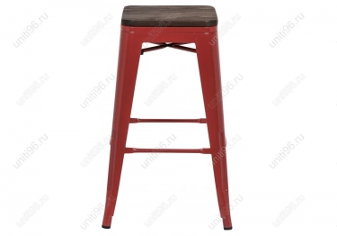 Барный стул  Tolix Bar wood CColl T-2103B-26 Red-brown walnut
