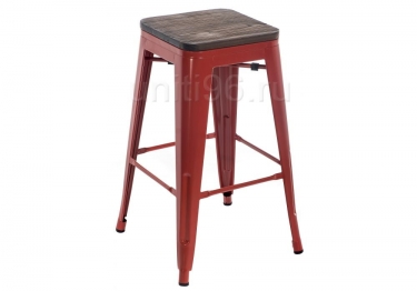 Барный стул  Tolix Bar wood CColl T-2103B-26 Red-brown walnut