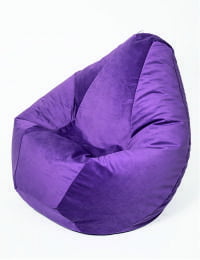 Кресло-мешок Россия Велюр малое Фиолетовый