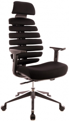 Эргономичное кресло Ergo Black ткань Черный