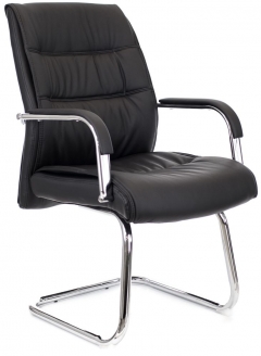 Кресло для посетителей Bond CF экокожа Черный