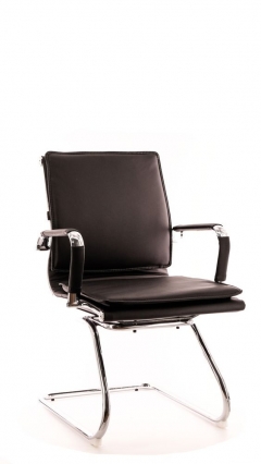 Кресло для посетителей Nerey CF экокожа Черный