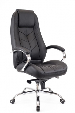 Кресло руководителя Drift Lux M кожа Черный
