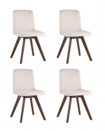 Комплект из четырех стульев MARTA 4 рогожка Светло-серый
