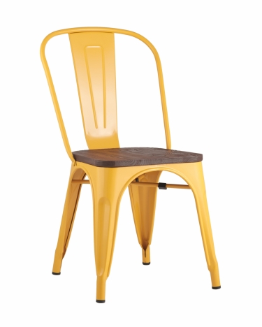 Стул Stool Group Tolix Wood 850 Желтый