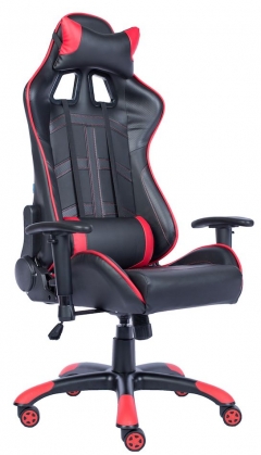 Кресло геймерское Everprof Everprof Lotus S10 Экокожа Черный Красный