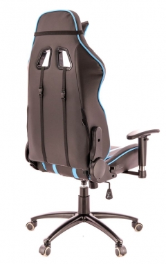 Кресло геймерское Everprof Lotus S16 Экокожа Голубой Черный