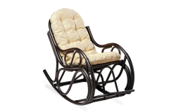 Кресло - качалка с толстой или тонкой подушкой 05/04 венге матовый