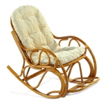 Кресло - качалка с толстой или тонкой подушкой 05/04 мед