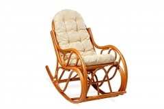 Кресло - качалка с толстой или тонкой подушкой 05/04 миндаль матовый