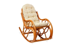 Кресло - качалка с толстой или тонкой подушкой, разборное 05/05 мед